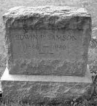 Edwin Percival SAMSON - Grave Allegheny Cemetery, Pittsburgh, Pennsylvania