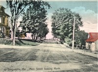 Sangerville, Maine, USA - Sangerville, Me., Main Street looking North, 1909