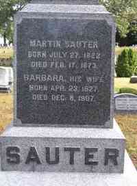 Martin SAUTER - Grave