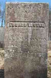 Edward Lowell SAXTON - Grave
