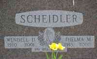 Wendell Dwyte SCHEIDLER - Grave