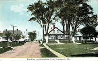 Searsport, Maine, USA - Looking up Steamboat Ave., Searsport, Me.