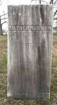 Luther Loomis SHAW - Grave