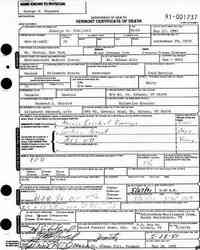 George Henry SHEPERD - Vermont State Archives and Records Administration; Montpelier, Vermont; Vermont Death Records, 1909-2008