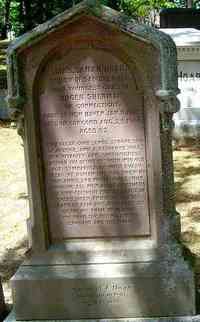 Sarah SHERMAN - Grave Inscription: With clear good sense, strong love of justice, and a resolute will, her vivacity and cheerfulness carried the spirit of youth
