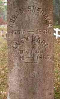 Lucy SHERMAN - Grave
