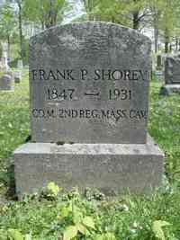Frank P SHOREY - Grave - Fort Hill Cemetery, Auburn, NY Photo thanks to Bob Gagnier