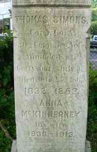 Thomas SIMONS - Grave