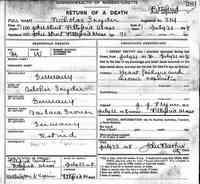 Nicholous SCHNEIDER (SNYDER) - Death