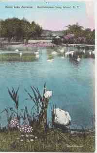 Southampton, New York USA - Along Lake Agawam