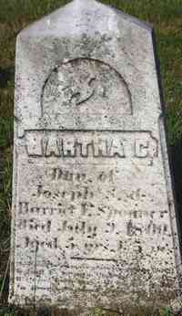 Martha Cunningham SPOONER - Grave