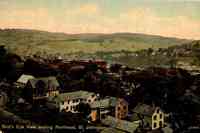 St Johnsbury, Vermont, USA - Bird's Eye View looking Northeast