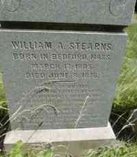 William Augustus STEARNS - Grave