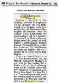 Josephine Lydia STEPHENSON - Obituary