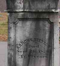 Aaron Everett STETSON - Grave