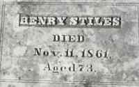 Henry STILES - Grave
