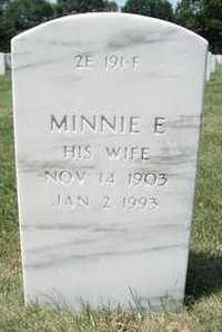 Minnie E STILLWAGGON - Grave