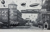St Johnsbury, Vermont, USA - Railroad Street, North, St. Johnsbury, Vt., in the Future, 1908