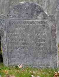 Rebecca STONE - Grave Inscription: HERE LIES BURIED ye BODY OF MRS REBEKAH REED ye WIFE OF CAPT BENJAMIN REED WHO DEPARTED THIS LIFE MARCH ye 31st AD 1748
