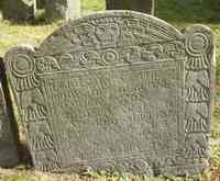 Samuel STONE - Grave HERE LYES THE BODY OF DEACON SAMUEL STON AGED 84 YEARS & 7 MO DIED SEPTEMBER THE 27 1713 The memory of the Just is Blessed.