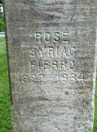 Rose S SYRIAC - Grave