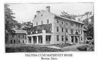 Eleanor Wentworth MOULTON - Talitha Cumi Maternity Home, Boston, Mass. (Place where her son, Gerald Moulton, was born in 1911)