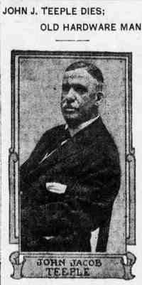 John Jacob TEEPLE - The Brooklyn Daily Eagle Brooklyn, New York Monday, November 1, 1920