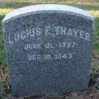 Lucius Fowler THAYER - Grave