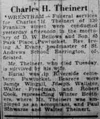 Charles Hoyt THEINERT - Pawtucket Times Pawtucket, Rhode Island April 29, 1944