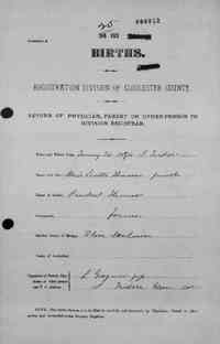 Marie Lisette (Louise) THOMAS - Birth