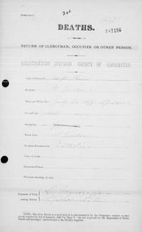 Joseph THOMAS - Death