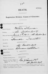 Marie Octavie THOMAS - Death