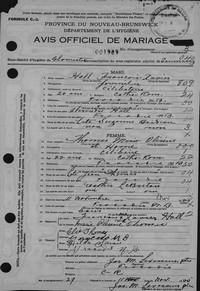Olesine Marie "Alice" THOMAS - 1925 marriage