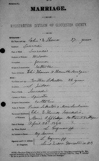 Jean THOMAS - 1894 marriage