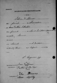 Jean THOMAS - 1894 marriage