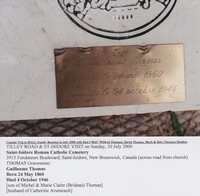 Guillaume THOMAS - Grave