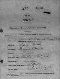 Joseph Alfred THOMAS - 1904 birth