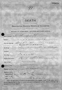 Joseph Alfred THOMAS - 1905 death