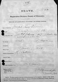 Joseph Leon THOMAS - 1907 death
