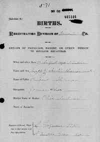 Joseph Zabulin THOMAS - New Brunswick, Provincial Returns of Births and Late Registrations, 1810-1906 Name Joseph Zabulin Thomas Event Date 27 Aug 1890 Event Type Birth