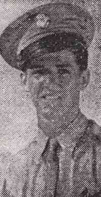 Joseph Arthur (Turt) THOMAS - 1943 photo from newspaper (unknown) Thanks to Deb Thomas Sheldon