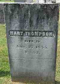 Mary THOMPSON - Grave