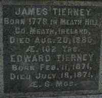 James TIERNEY - Grave