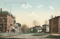 Tilton, New Hampshire, USA - Main Street, looking East