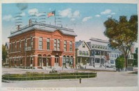 Tilton, New Hampshire, USA - Town Hall & Tilton Inn