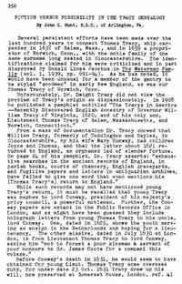 Thomas TRACY - The American Genealogist. New Haven, CT: D. L. Jacobus, c1937-. (Online db. NewEnglandAncestors.org. New England Historic Genealogical Society, 20