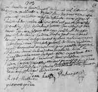 François PELLETIER - 1703 marriage