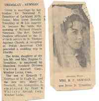 Irene TREMBLAY - 1971 marriage