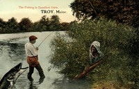 Troy, Maine, USA - The Fishing is Excellent Here.
Troy, Maine