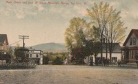 Troy, Vermont, USA - Main Street and part of Green Mountain Range, No. Troy, Vt.